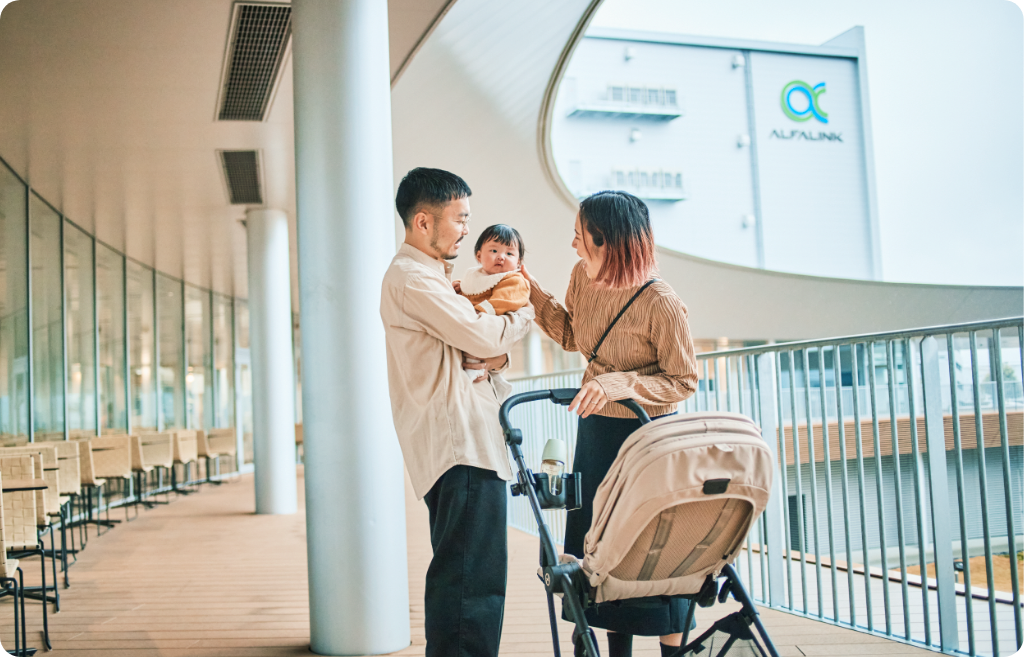 ランニングや散歩コース、憩いの広場として楽しむ。