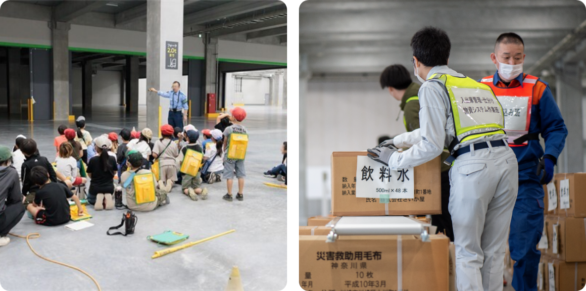 もしもの時は、避難場所として地域の安全を守ります。